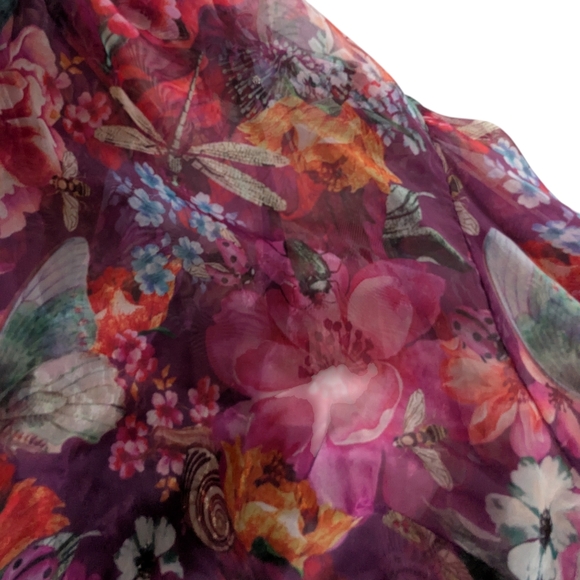 By Anthropologie Sheer Blouse Size 1X - Picture 5 of 11